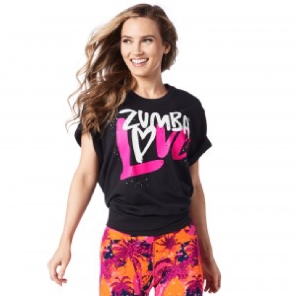Zumba love graphic tee